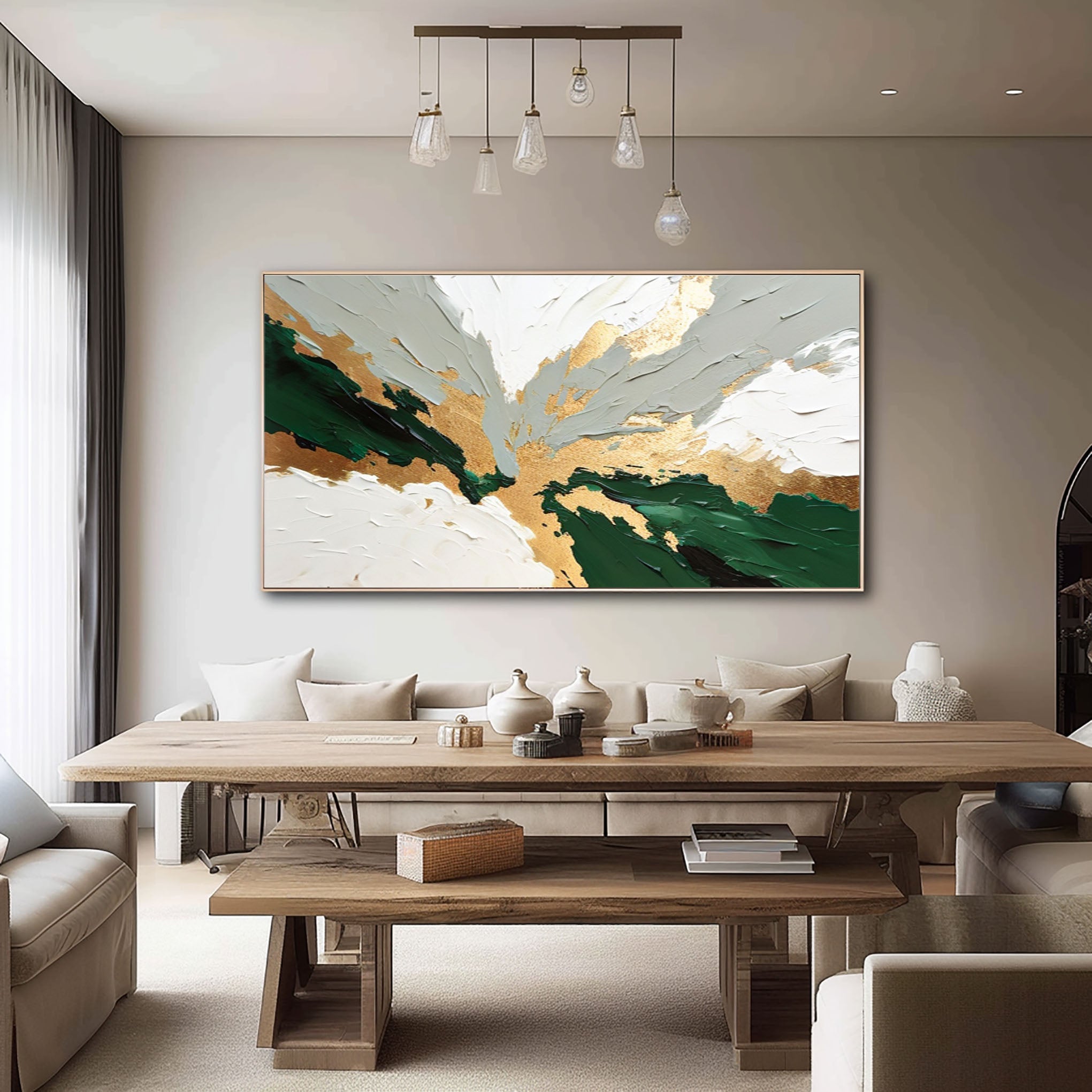 Abstract Art Oil Painting Luxurious Living Room Decoration #BGM 051