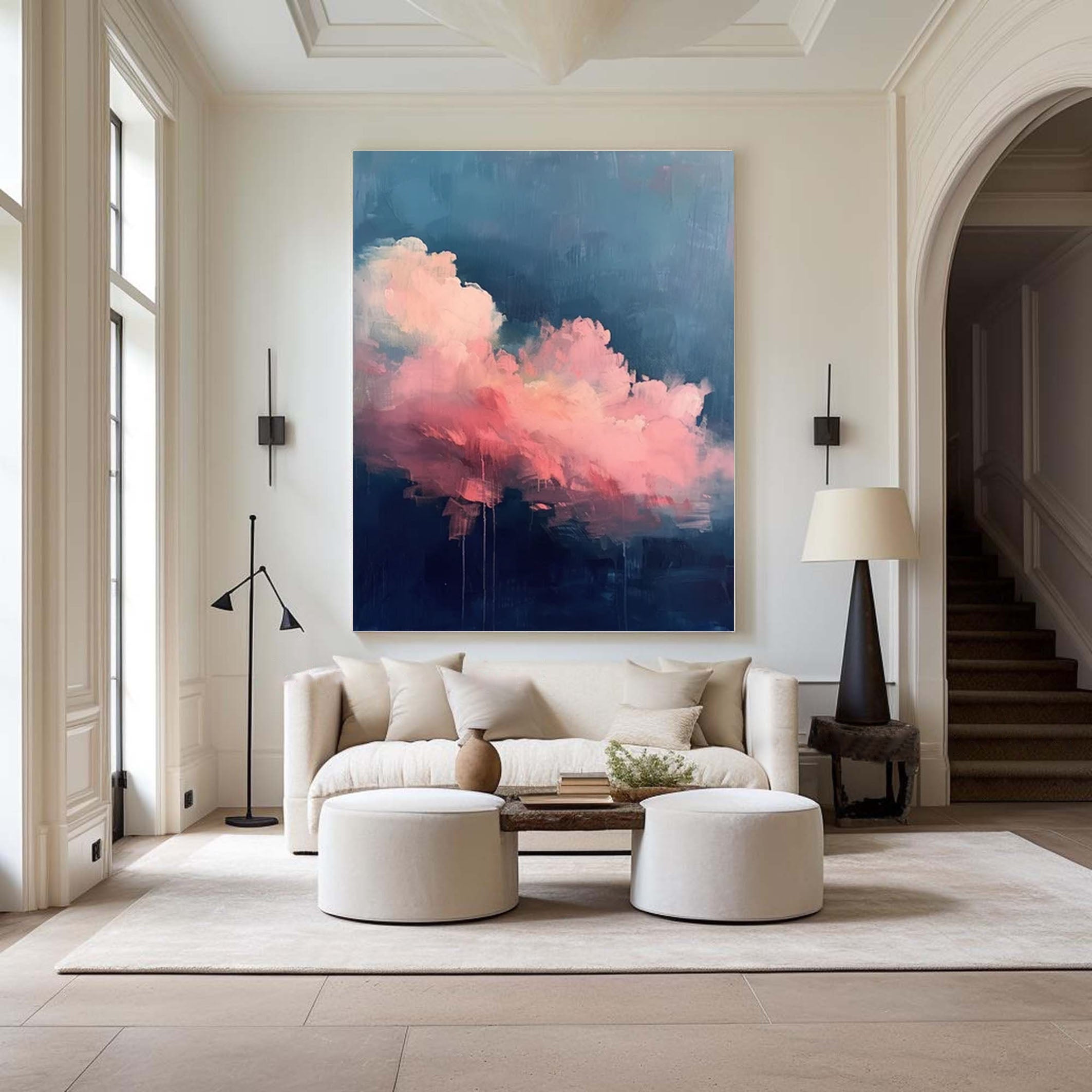 Ethereal Cloud Painting Pastel Skies for Contemporary Homes #SP 007