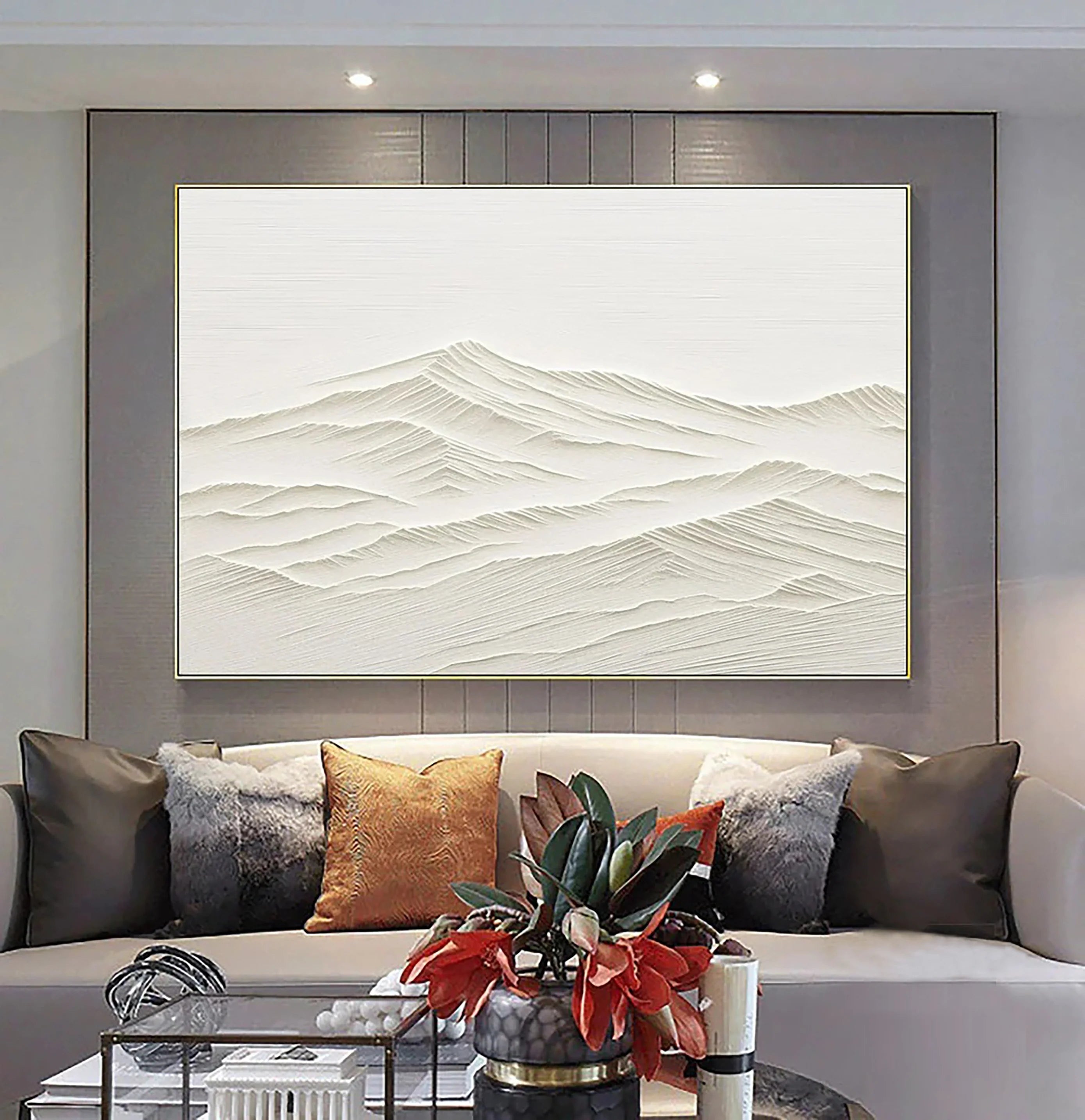 Plaster Art Minimalist Textured Painting #MM084