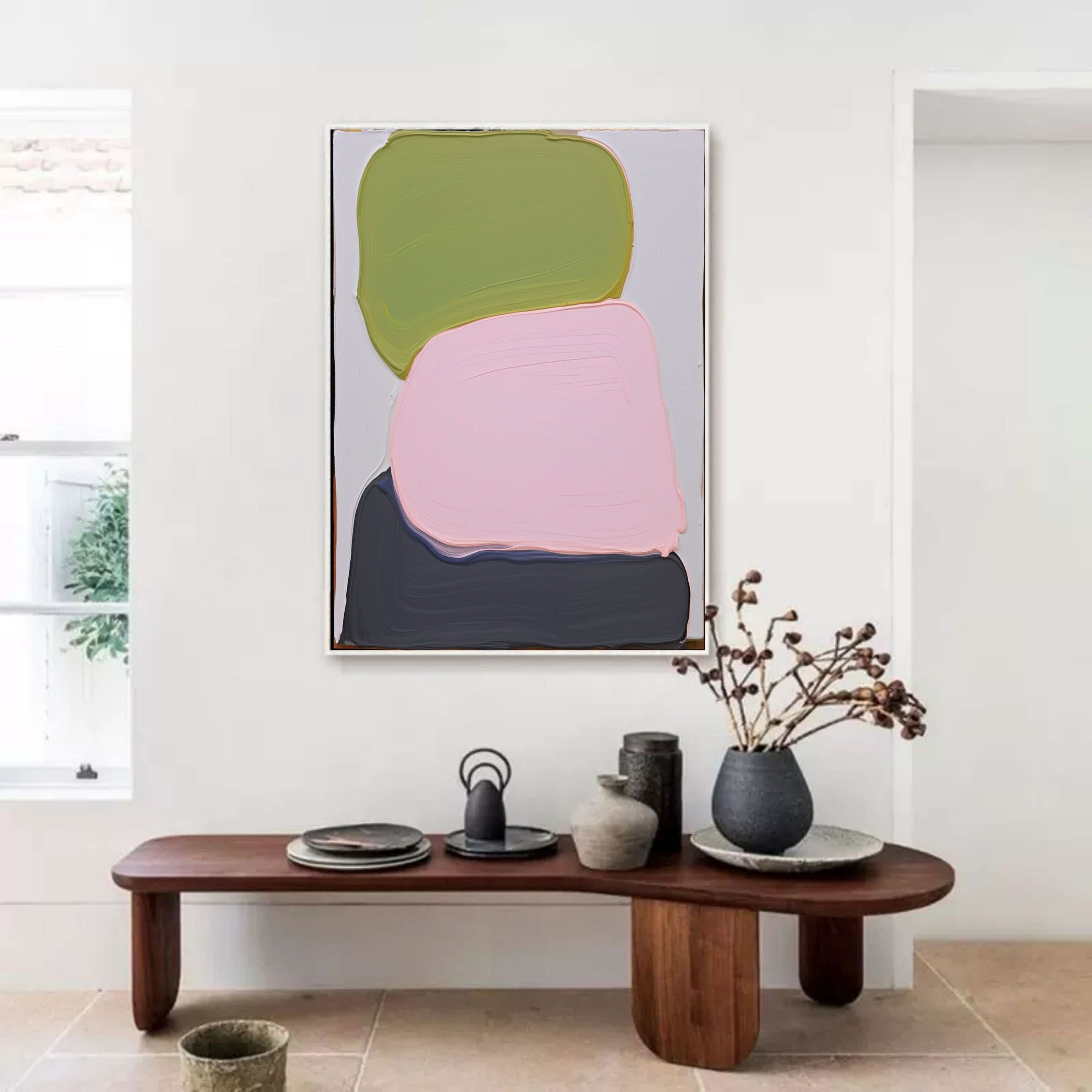 Colorful Palette Wall Art Colorful Minimalist Oil Painting Colorful Texture Abstract Canvas Art