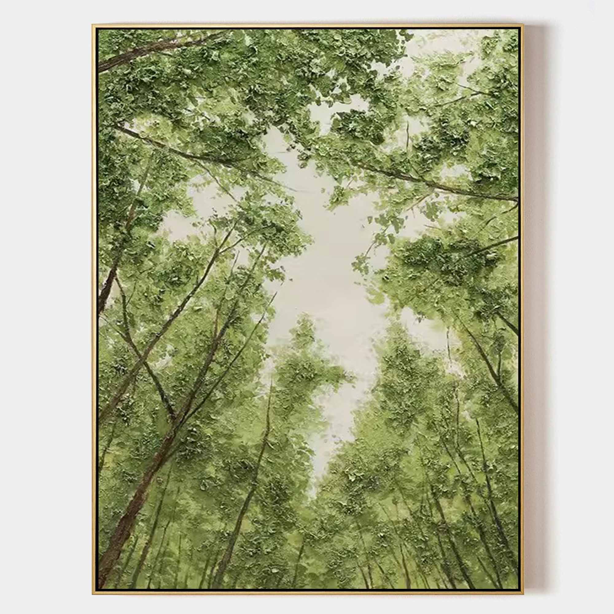 Green Woods Texture Wall Painting Green Woods Wall Art Green Woods Texture Canvas Art For Sale