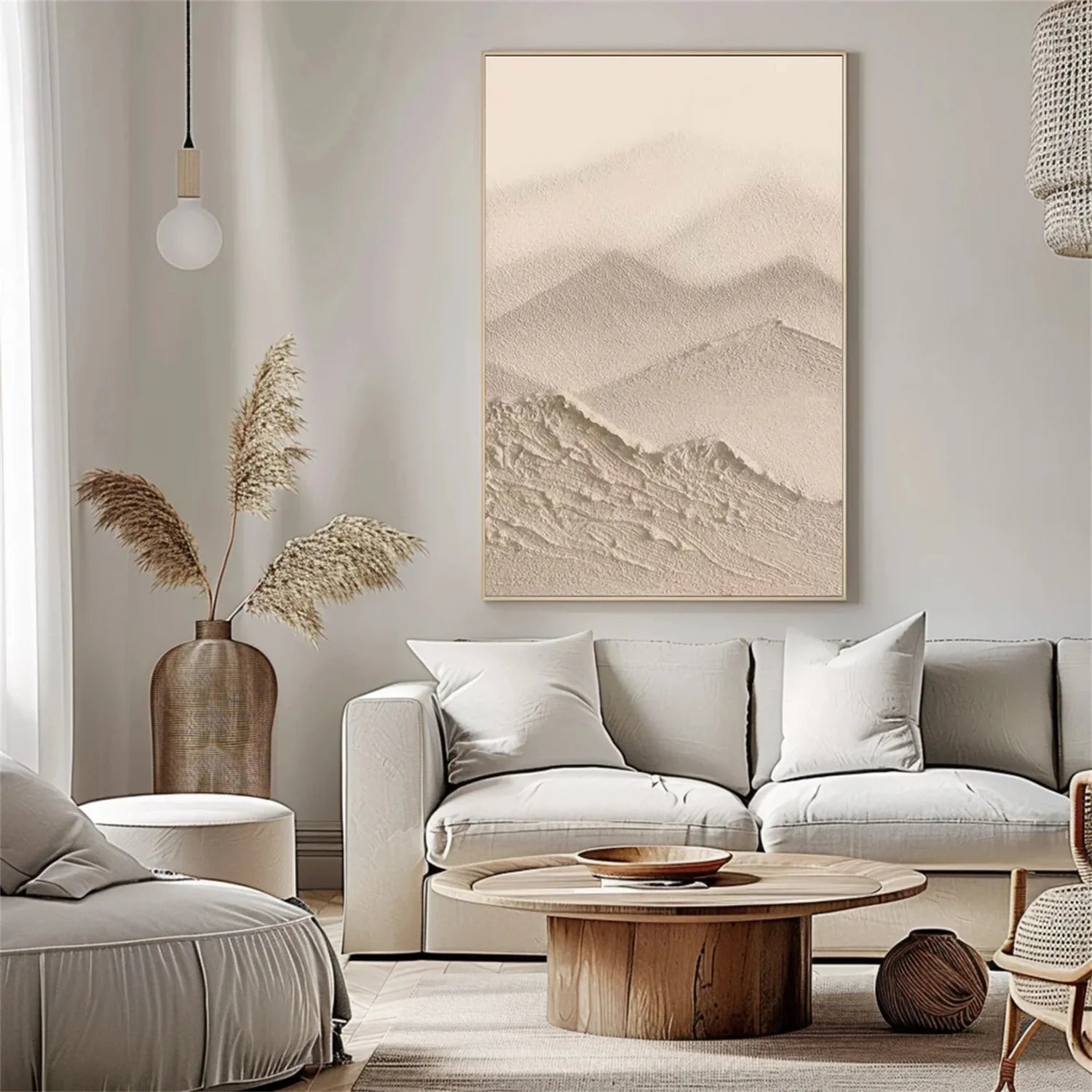 Minimalist Brown & Beige Art #MB013