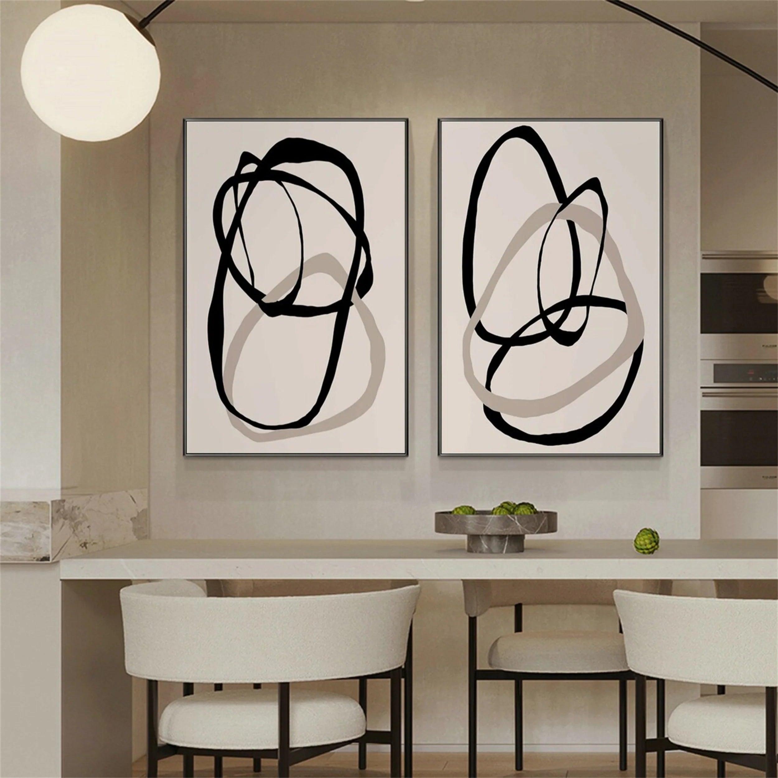 Abstract Painting Set of 2 #AB 097