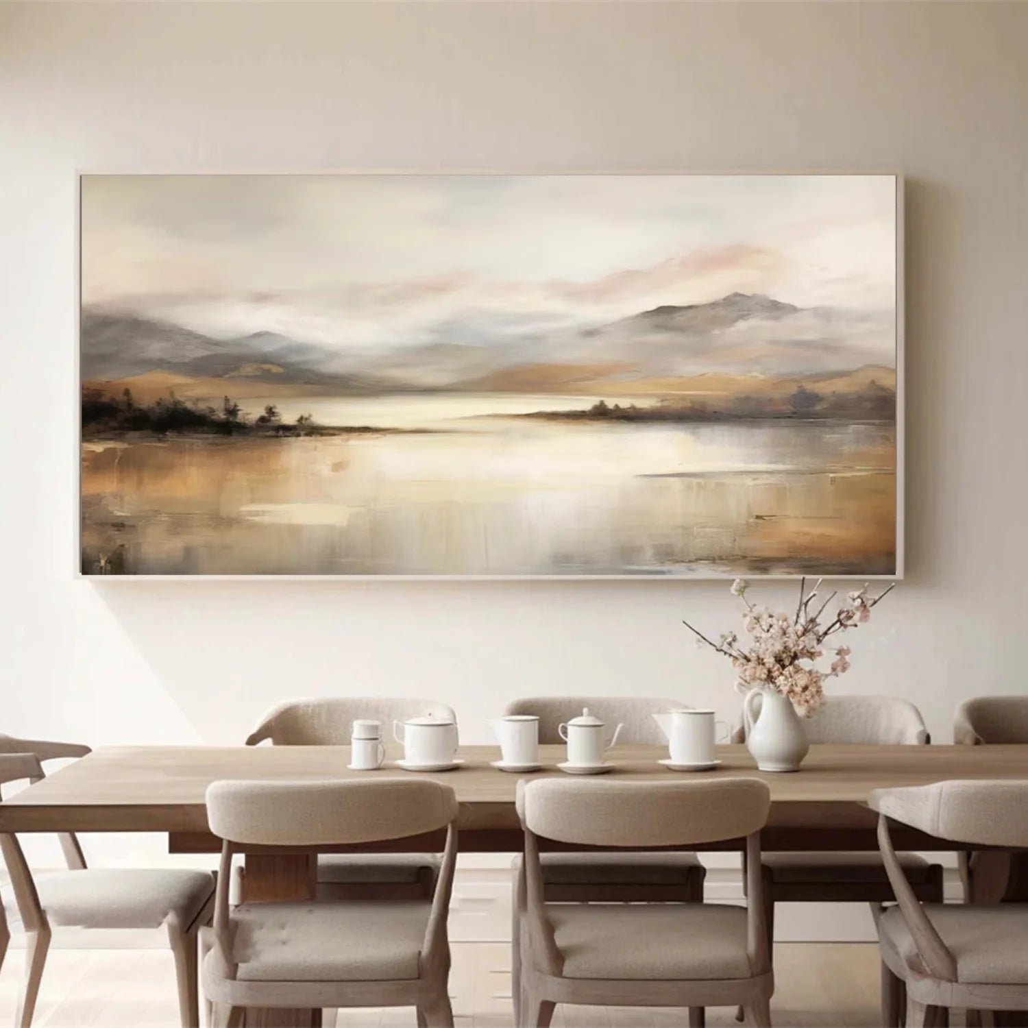 Abstract Mountain Canvas Art #MM318