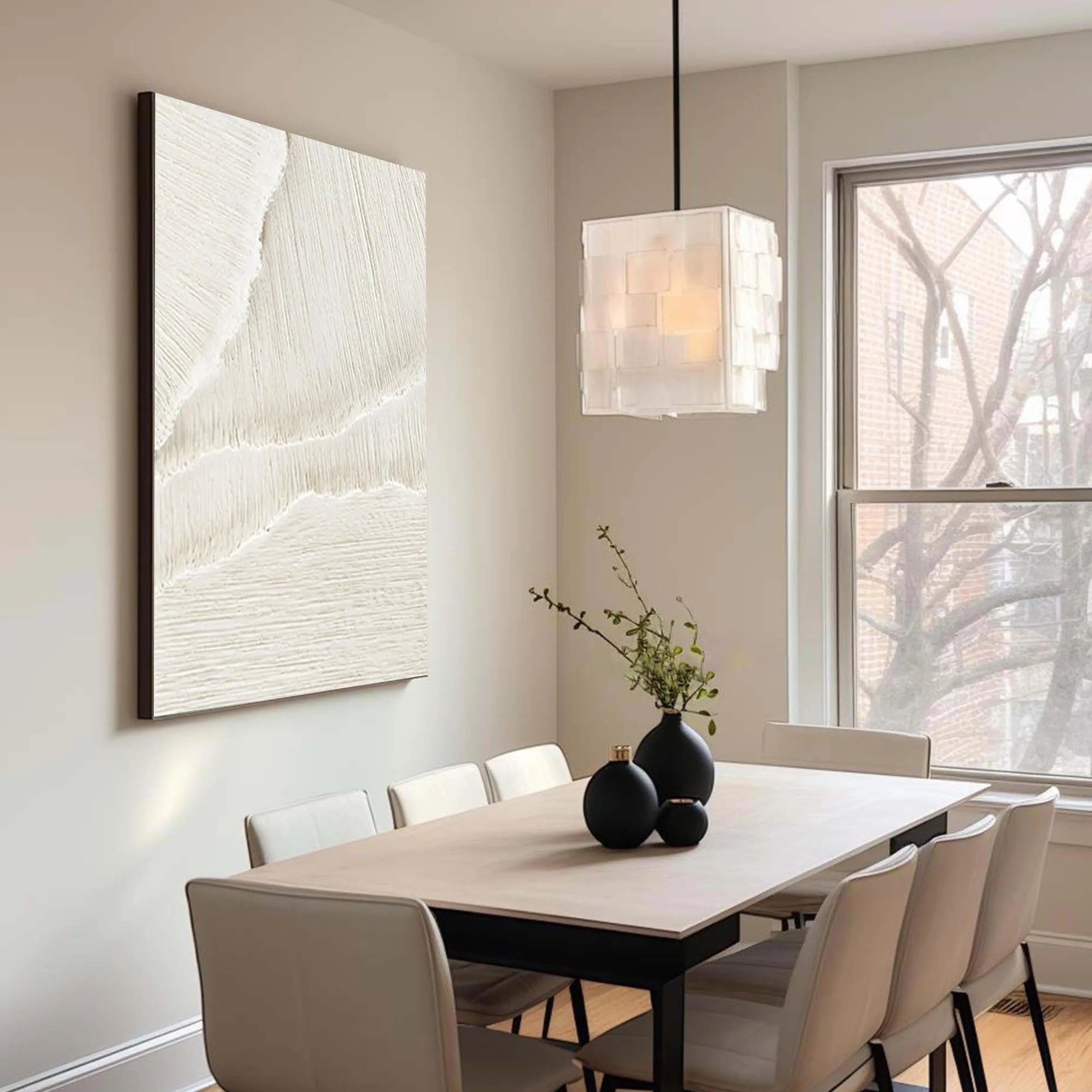 Plaster Art Minimalist Textured Painting #MM017