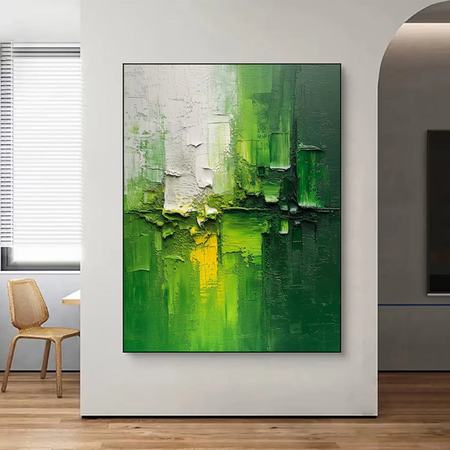 Blue & Green Abstract #BG101