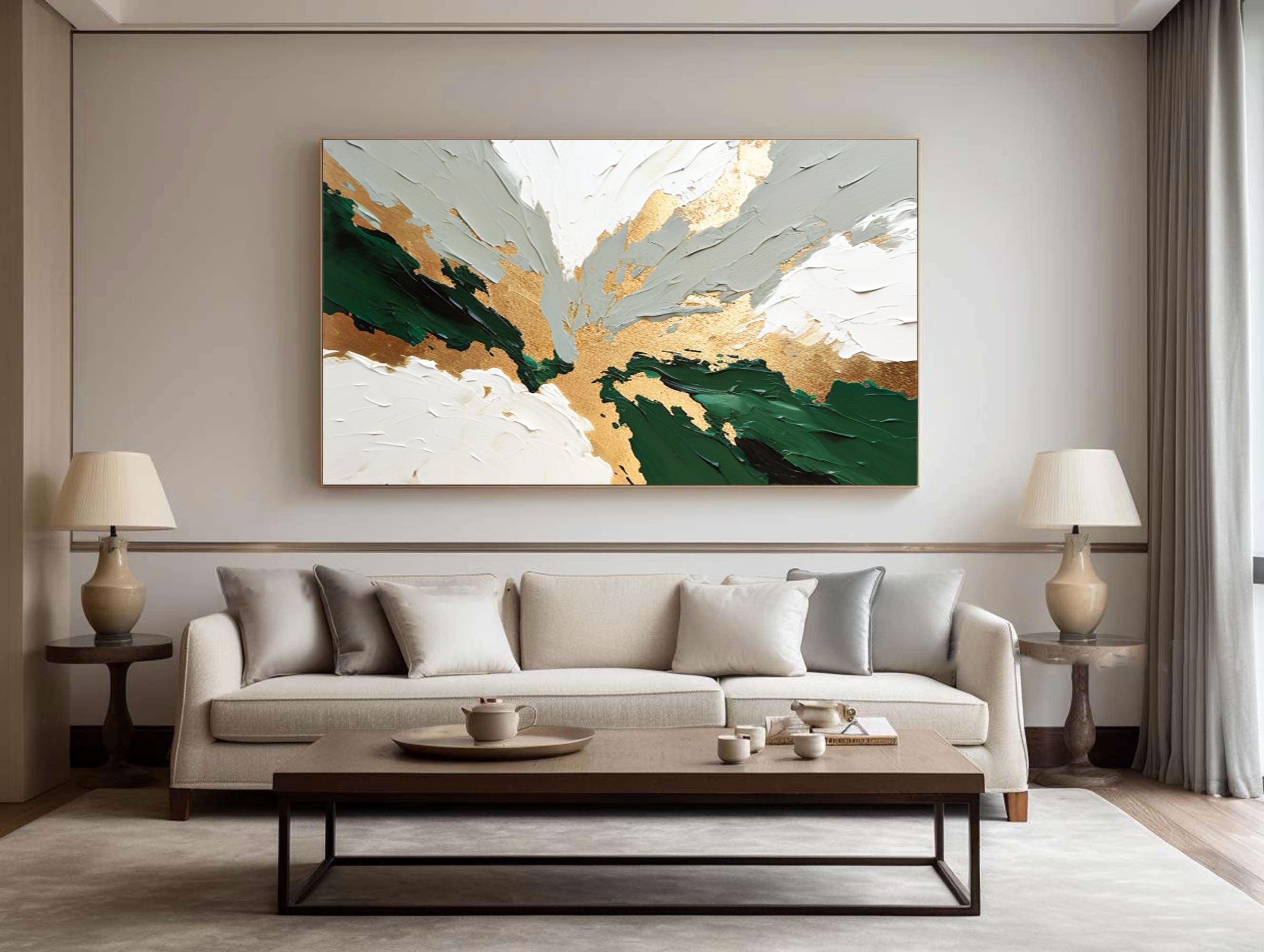 Abstract Art Oil Painting Luxurious Living Room Decoration #BGM 051