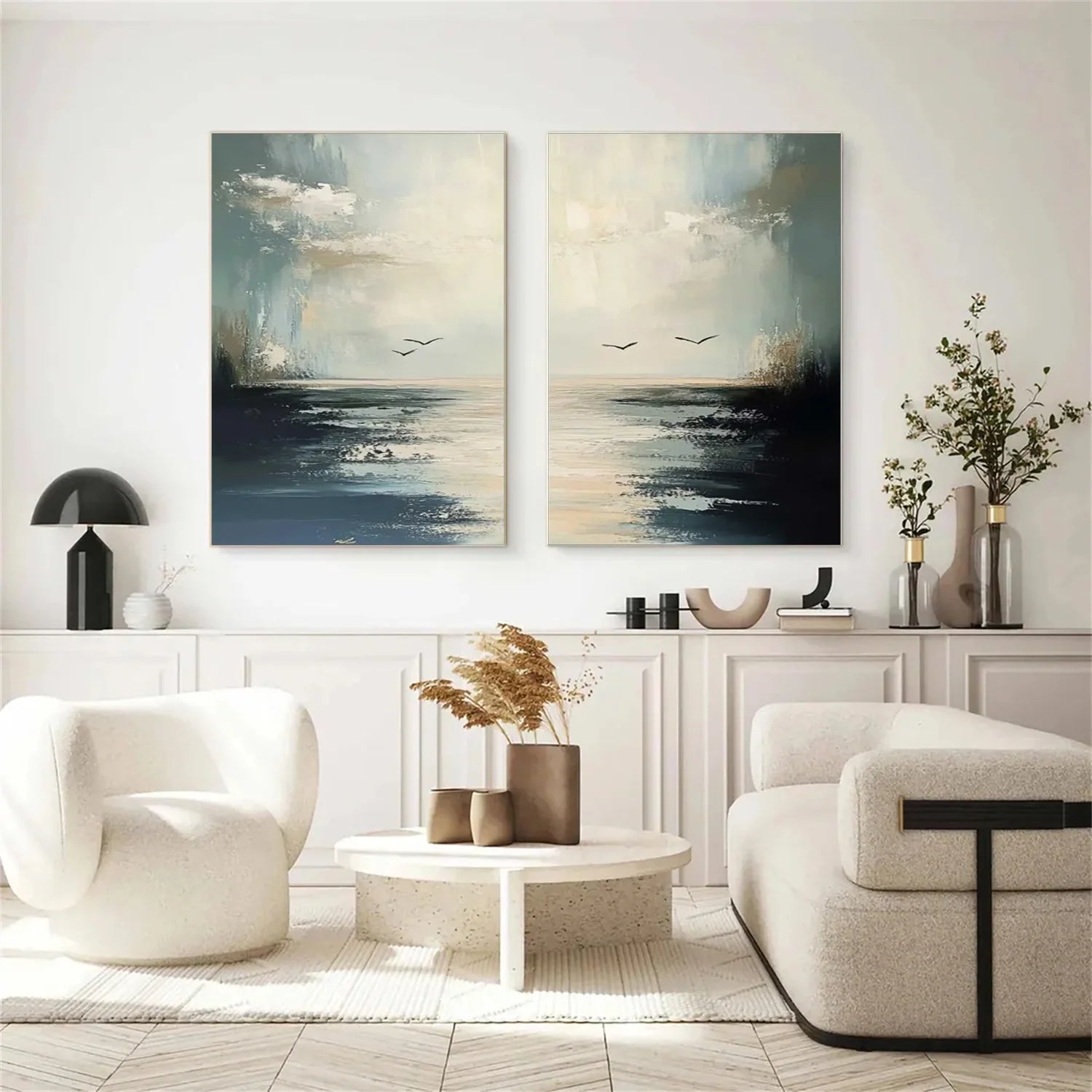 Sea & Sky Abstract Wall Art #MS129