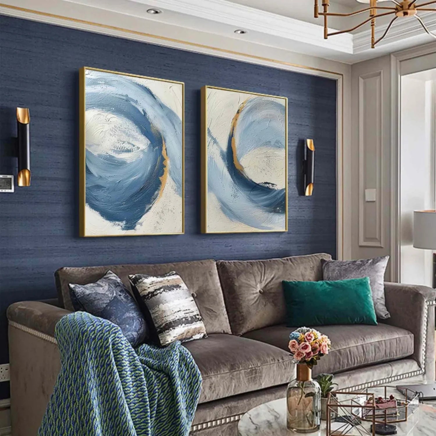 Abstract Painting Set of 2 #AB 414