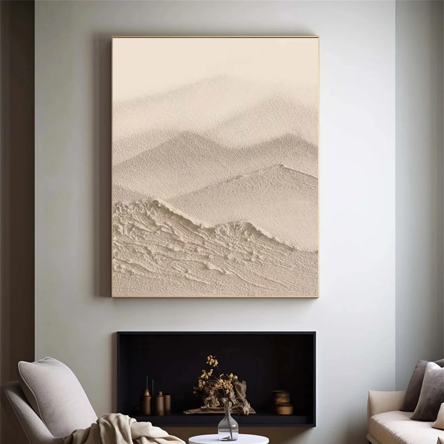 Minimalist Brown & Beige Art #MB013