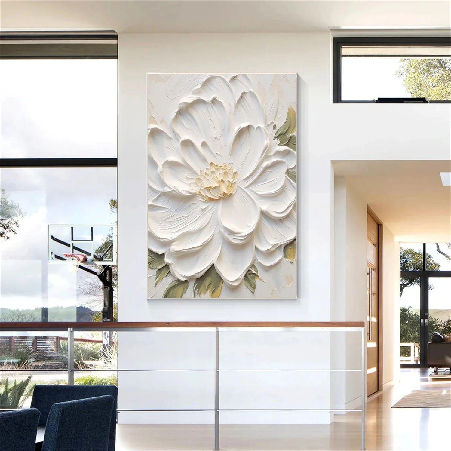 Flower & Tree Abstract Textured Wall Art #ML077