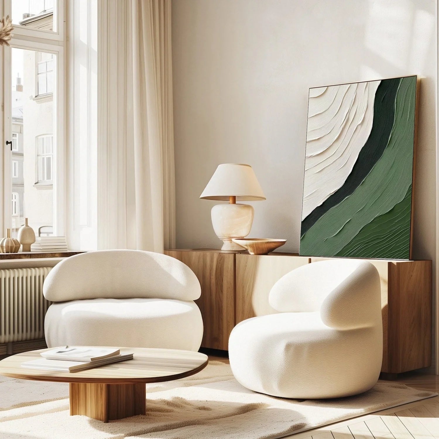 Green Minimalist Texture Art #GT044