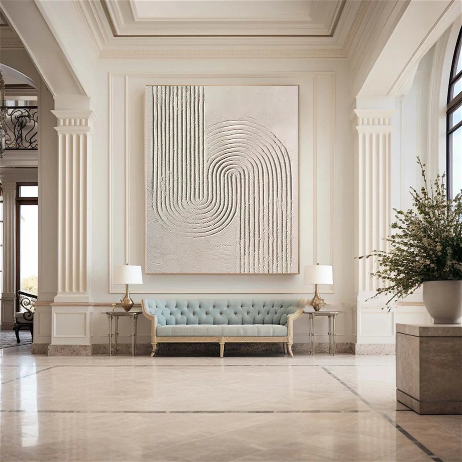 Beige & Brown Abstract #BB103