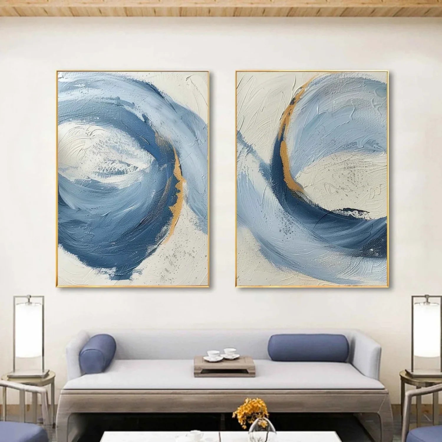 Abstract Painting Set of 2 #AB 414