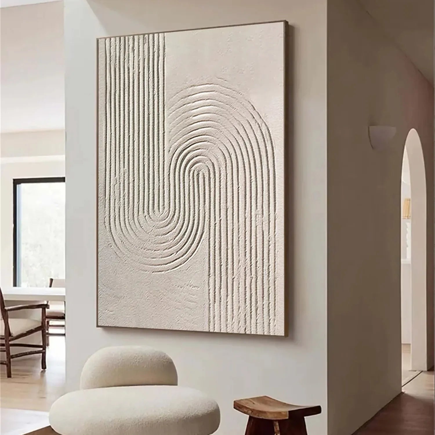 Beige & Brown Abstract #BB103