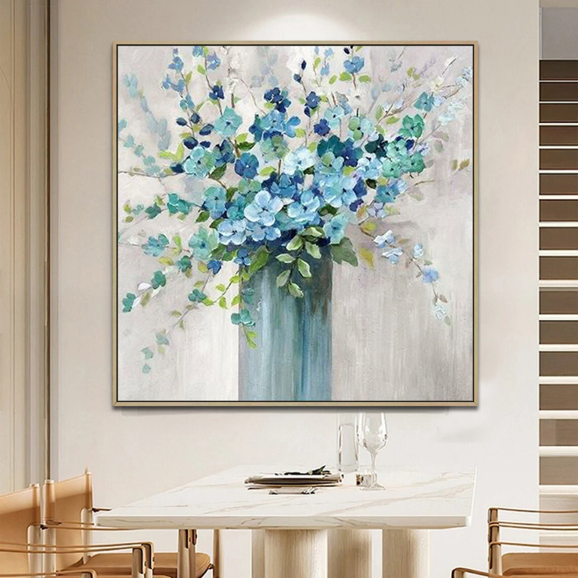 Flower & Vase Abstract Textured Wall Art #ML042