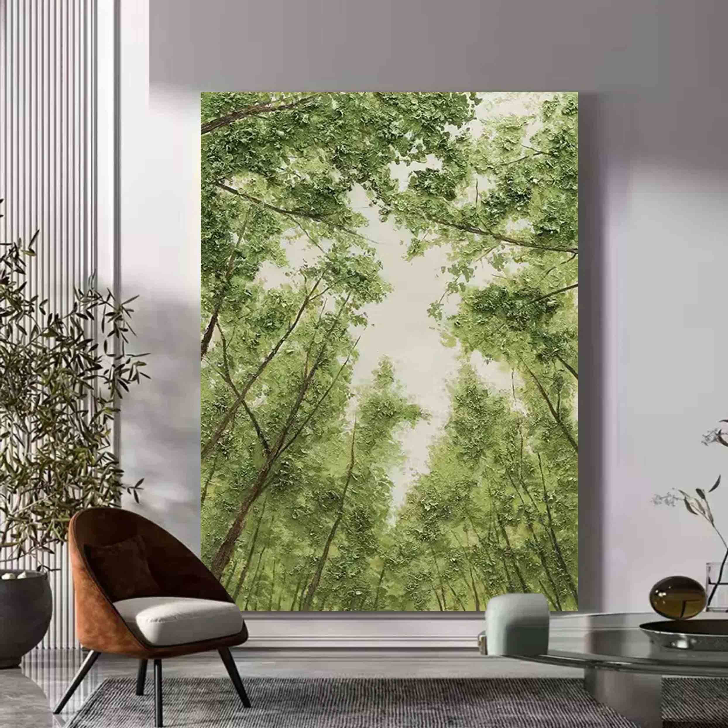 Green Woods Texture Wall Painting Green Woods Wall Art Green Woods Texture Canvas Art For Sale