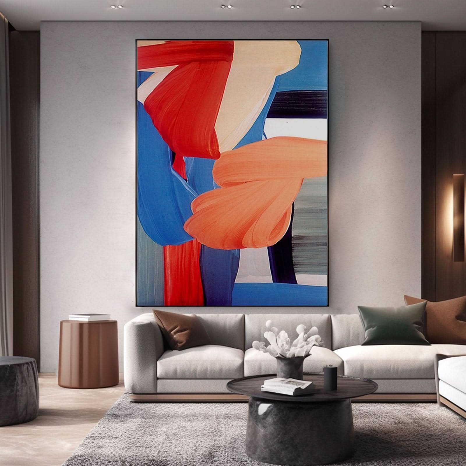 Abstract Colorful Wall Art "Harmony in Motion" - nukeart