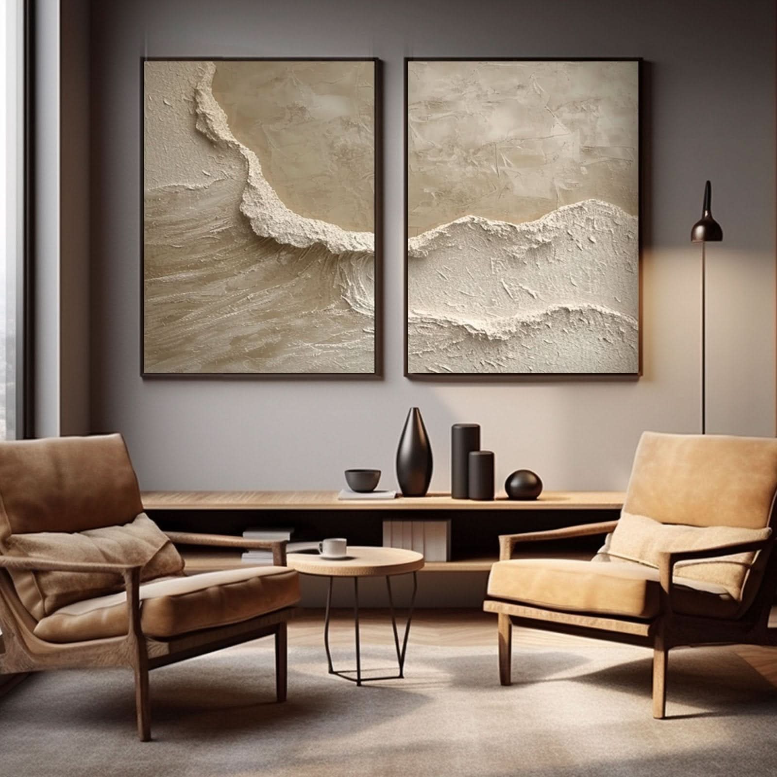 Abstract Painting "Mer" - nukeart