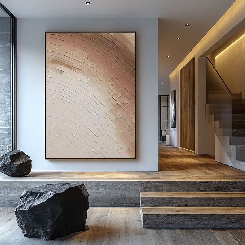 Abstract Painting "Ondulations Silencieuses" - nukeart