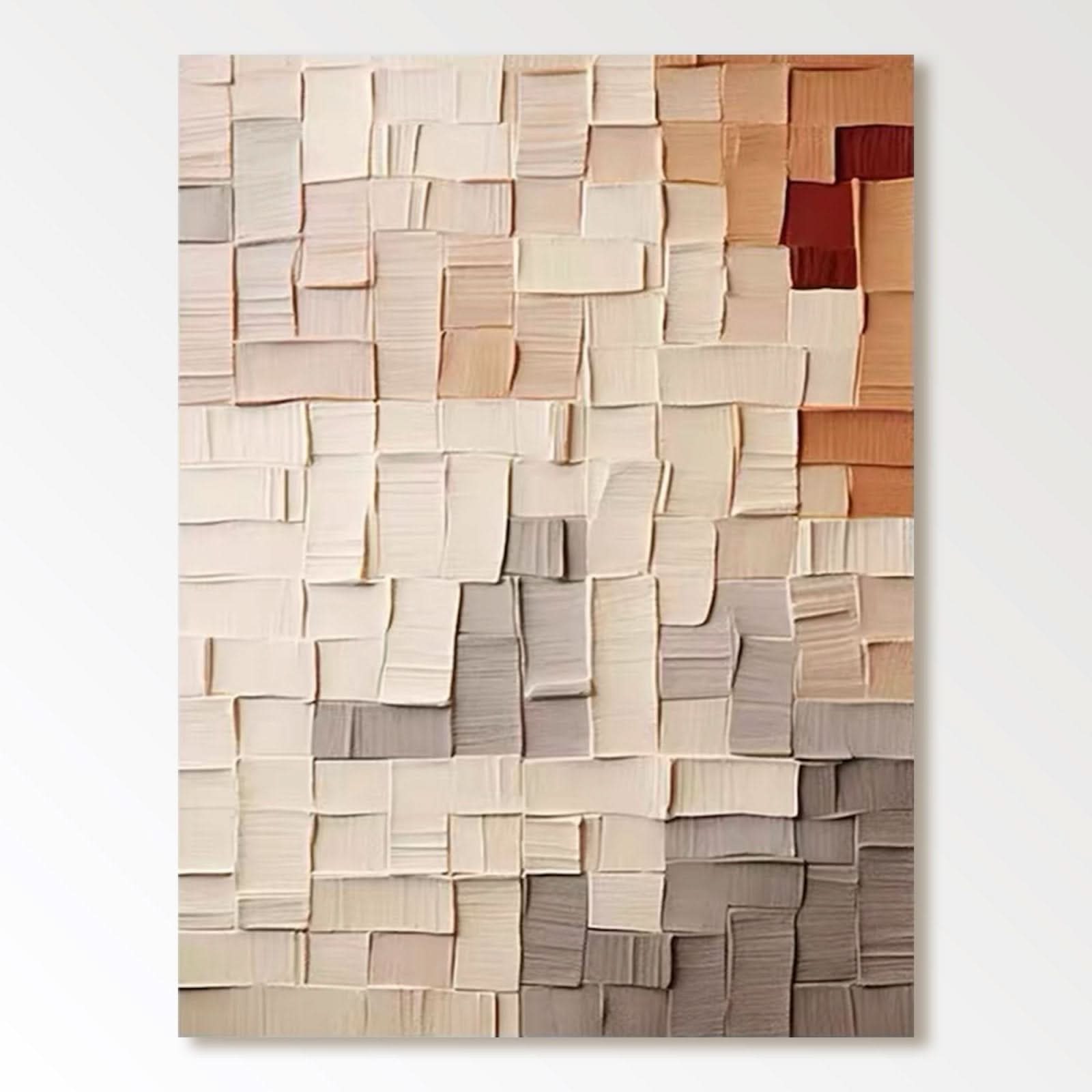 Abstract Painting "Tissages Doux" - nukeart