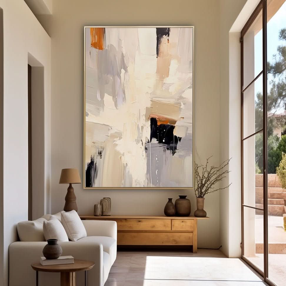 Abstract Plaster Painting "Abyss" - nukeart