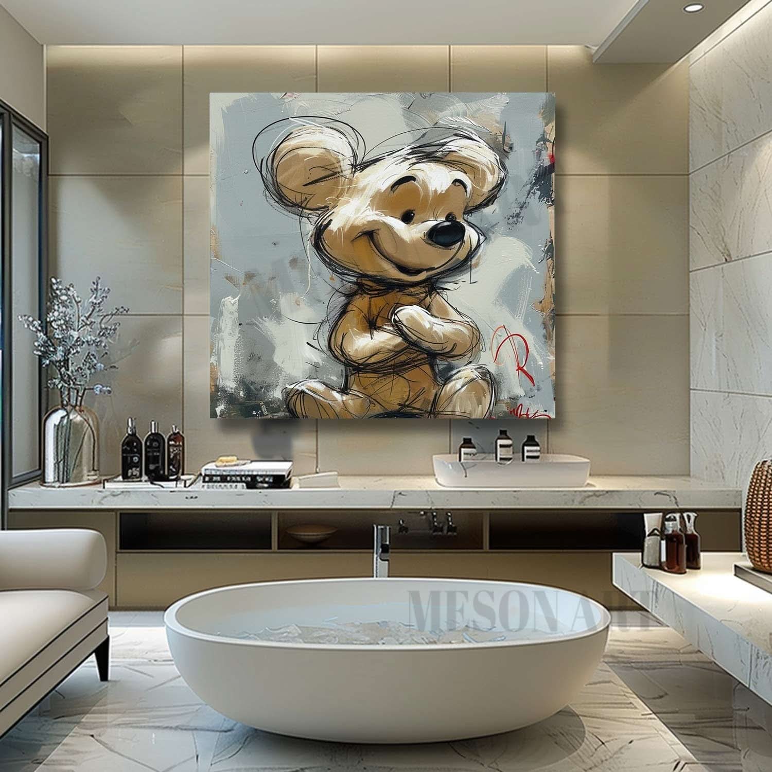 Winnie the Pooh Pop Art for Sale Winnie the Pooh Pop Canvas Wall Art Winnie the Pooh Pop Paintings