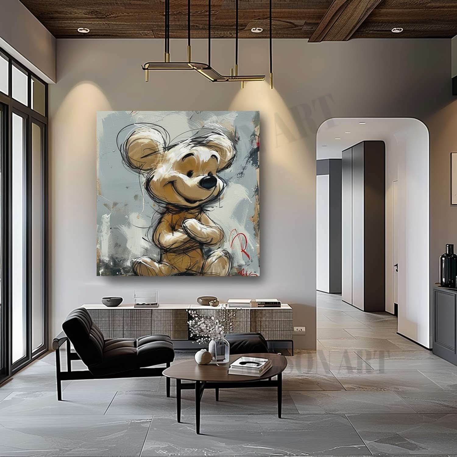 Winnie the Pooh Pop Art for Sale Winnie the Pooh Pop Canvas Wall Art Winnie the Pooh Pop Paintings