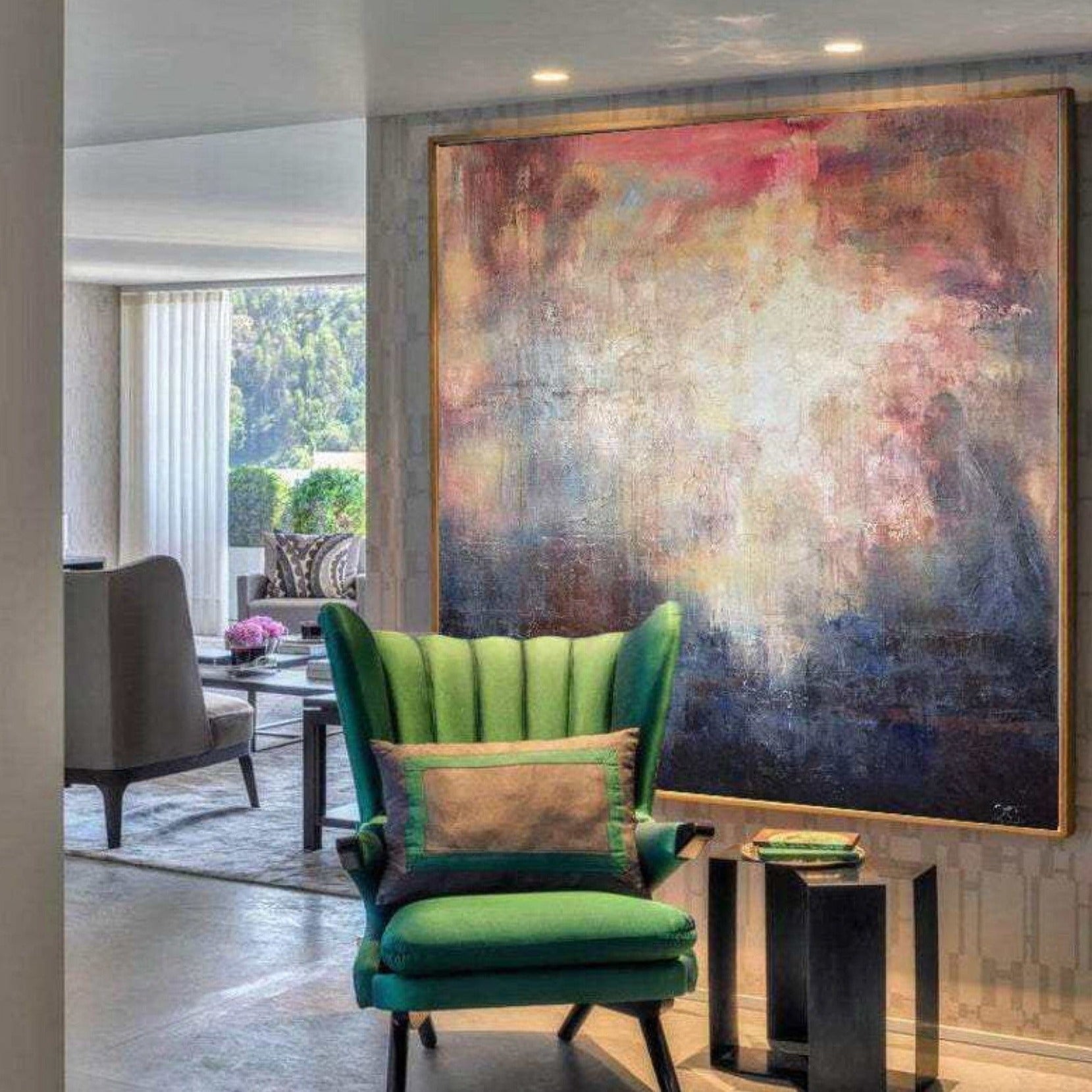 "Galaxy" Abstract Wall Art - Abstract Art Painting - Paints Lab