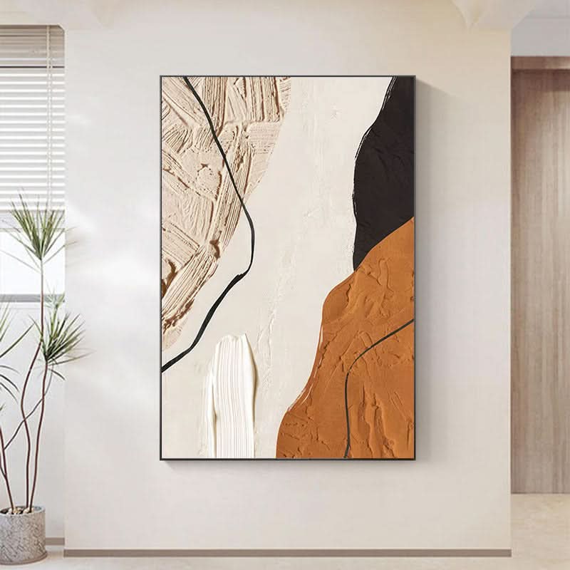 Wabi Sabi Wandkunst - Irdische Harmonie #Iris002