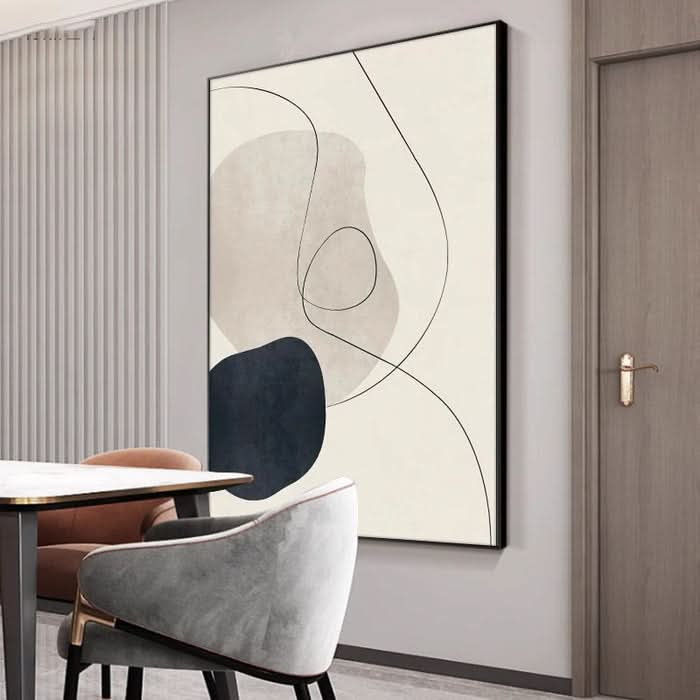 WABI SABI WANDKUNST - MINIMALISTISCHER FLOW #Iris008