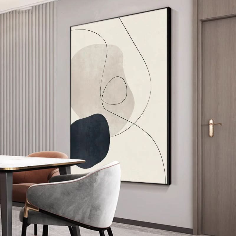 WABI SABI WANDKUNST - MINIMALISTISCHER FLOW #Iris008