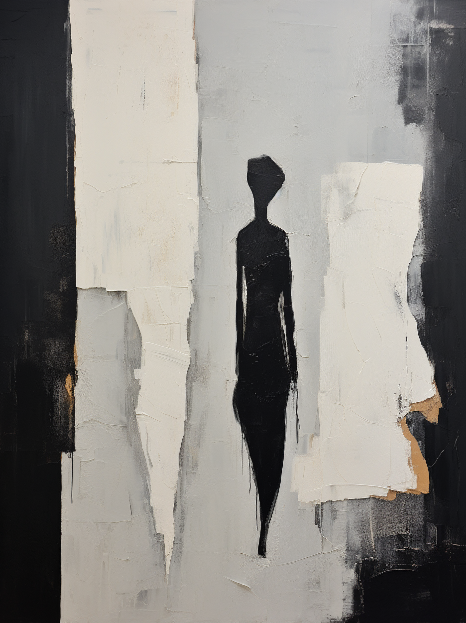 People Abstract Art Beige Abstract Minimalist Wall Art Beige Contemporary Minimalist Art Beige Art On Canvas Beige Figure Abstract Art