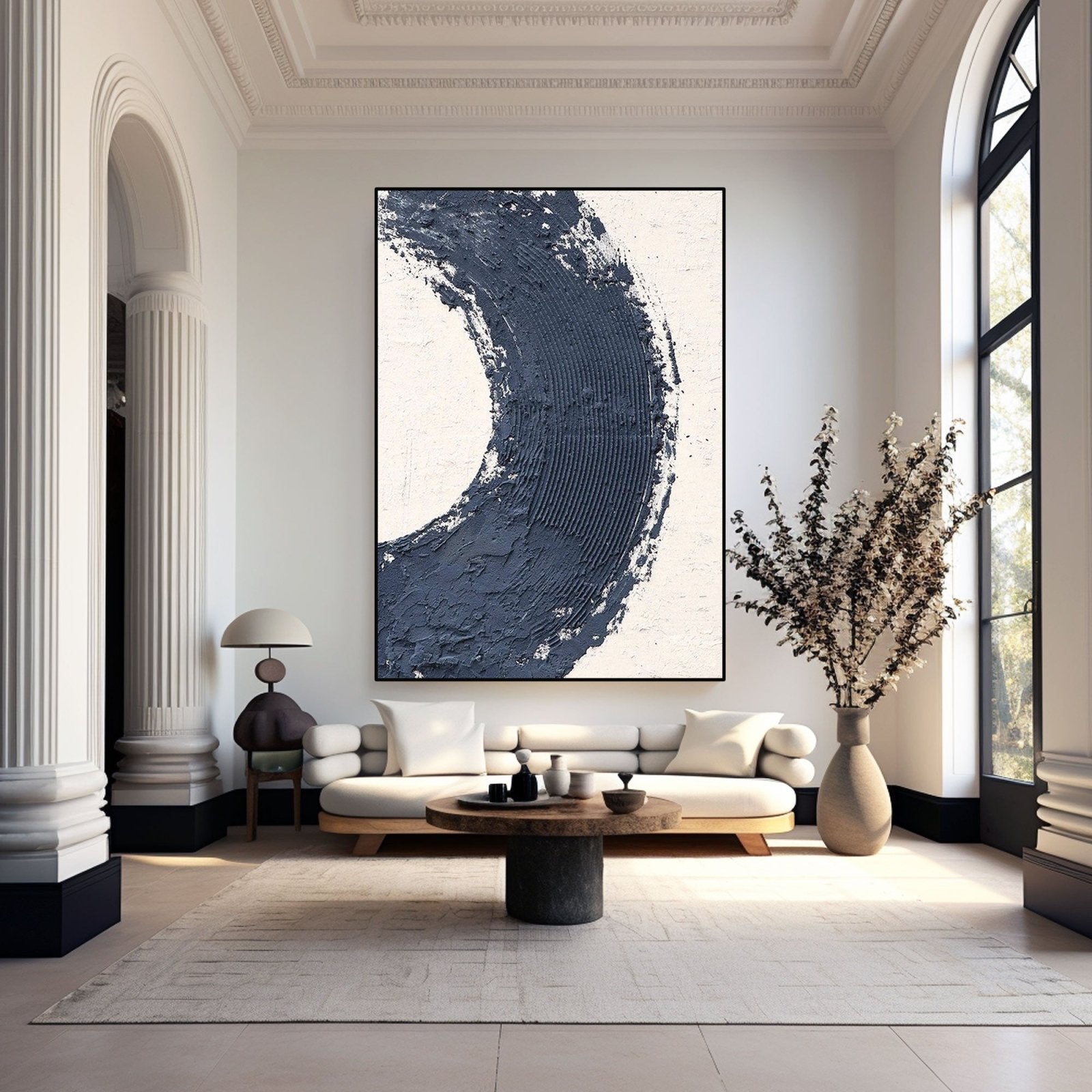 Minimalist Textured Painting "Abyss" - MasterGallery