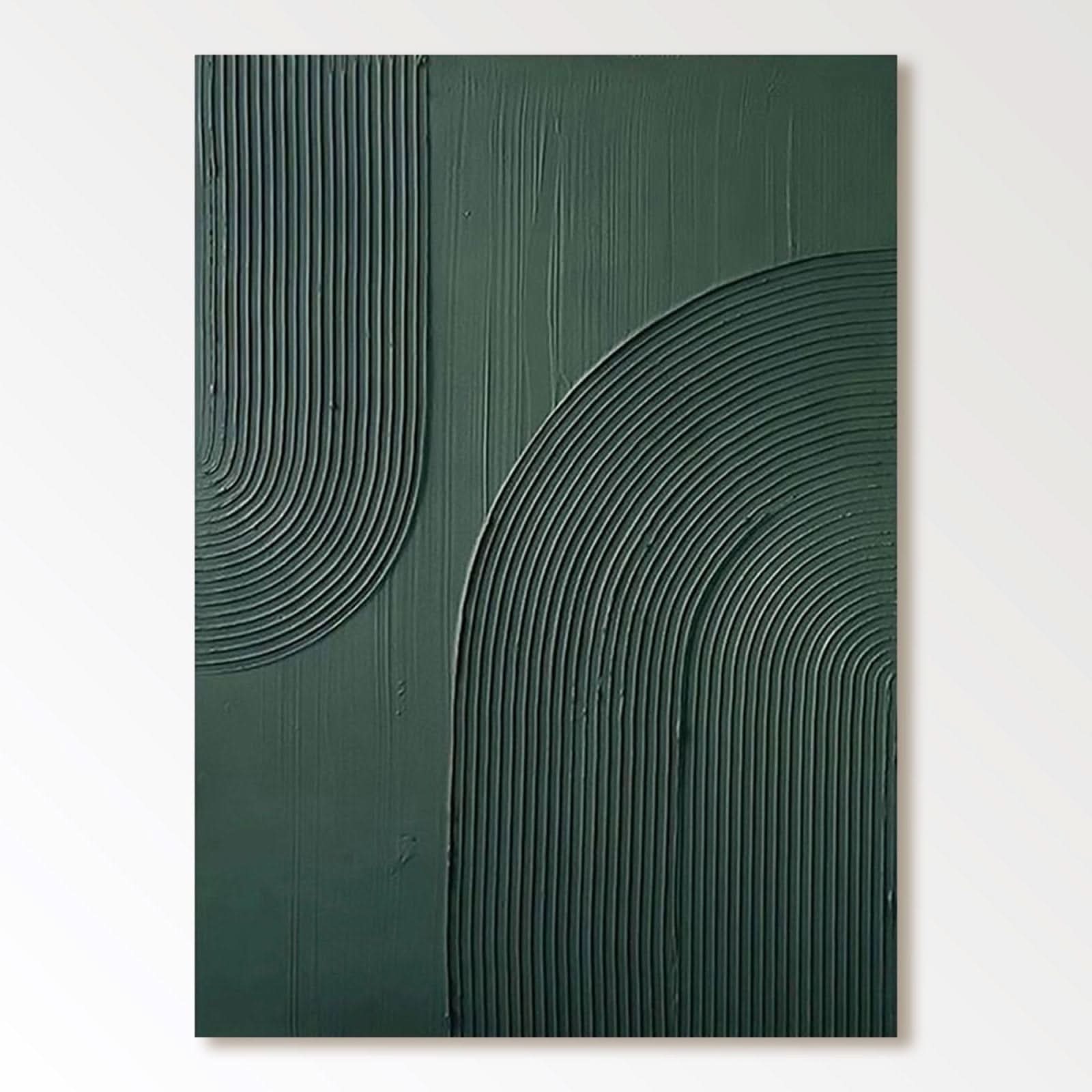 Minimalist Textured Painting "Verdant" - nukeart