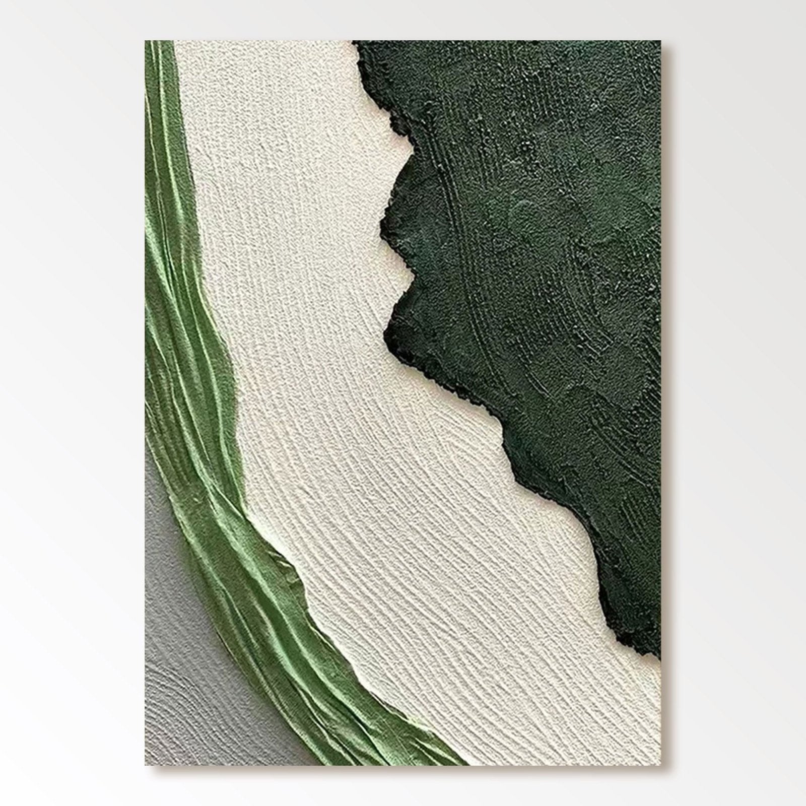 Textured Painting "Whispers of the Verdant Breeze" - MasterGallery