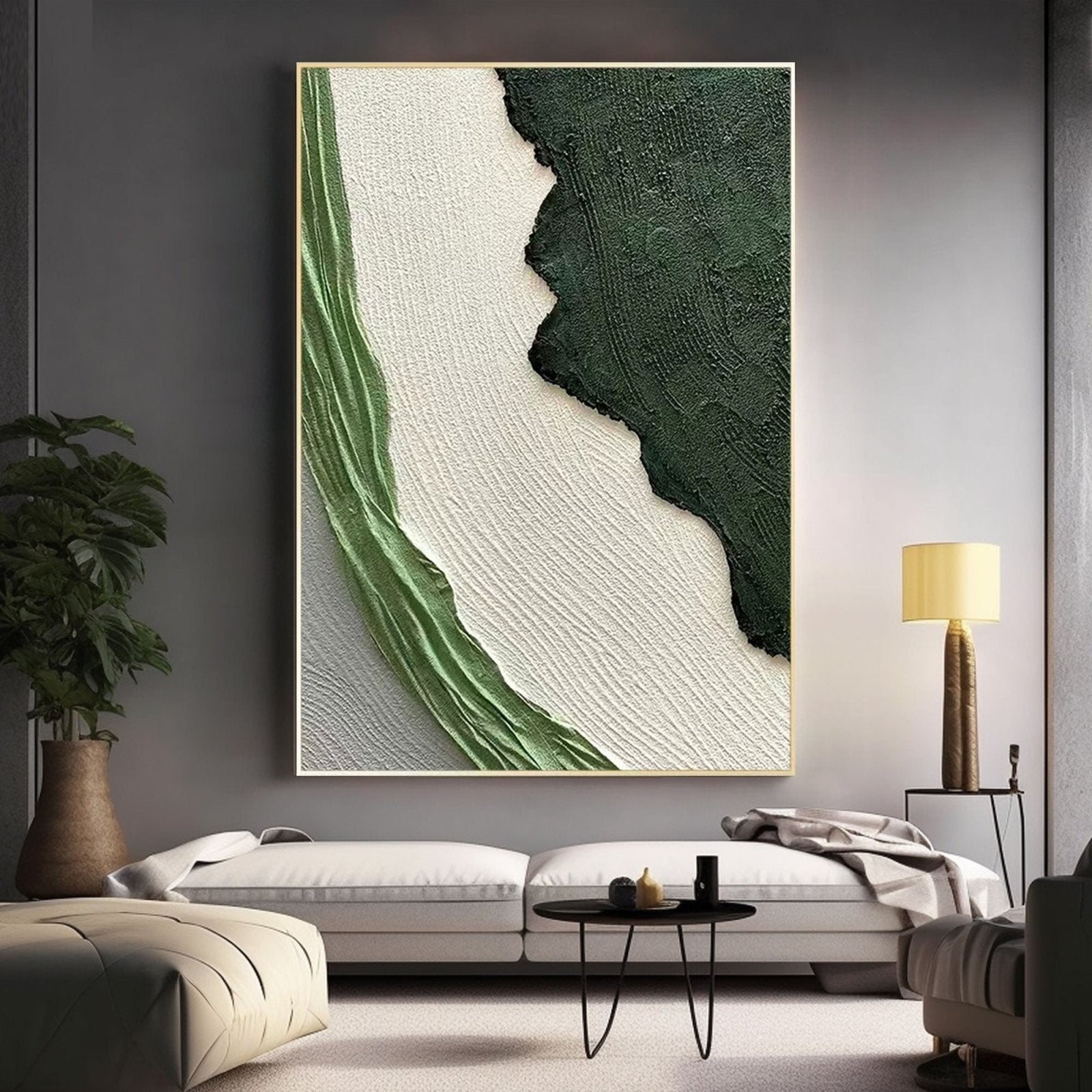 Textured Painting "Whispers of the Verdant Breeze" - MasterGallery