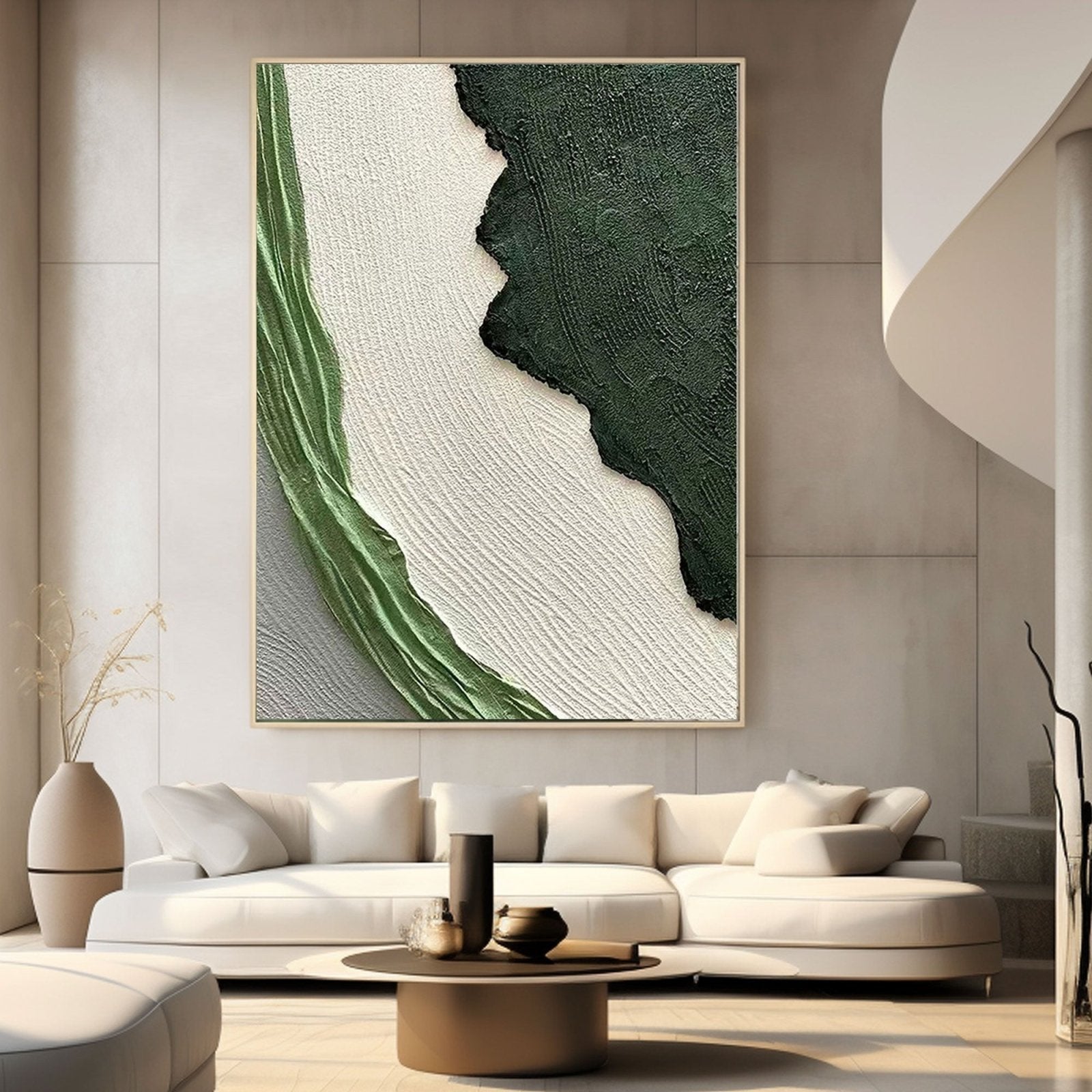 Textured Painting "Whispers of the Verdant Breeze" - MasterGallery