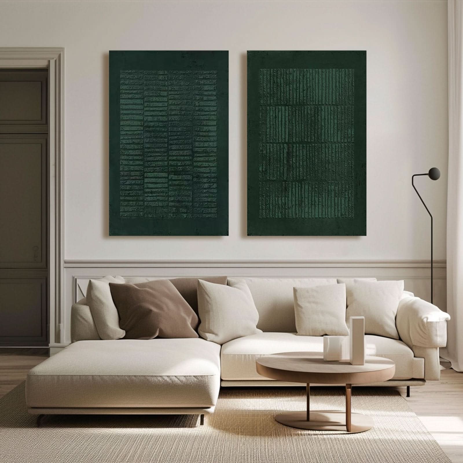 Wabi Sabi Painting "Verdant Verses" - nukeart