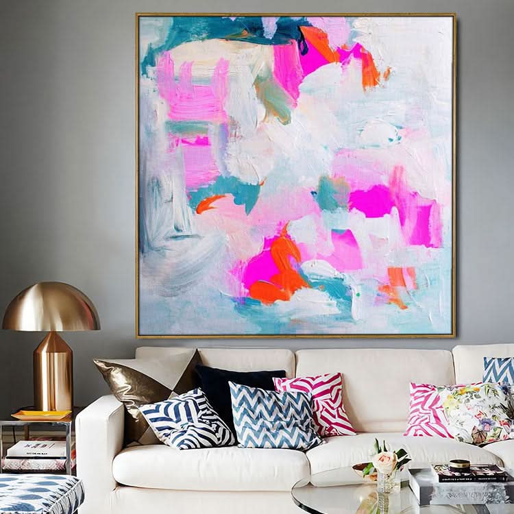 Große abstrakte Kunst Einzigartiges abstraktes Kunstwerk Abstraktes Leinwandgemälde | Mythologische Welt