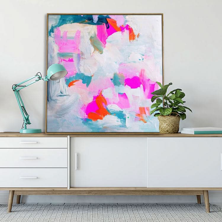 Große abstrakte Kunst Einzigartiges abstraktes Kunstwerk Abstraktes Leinwandgemälde | Mythologische Welt