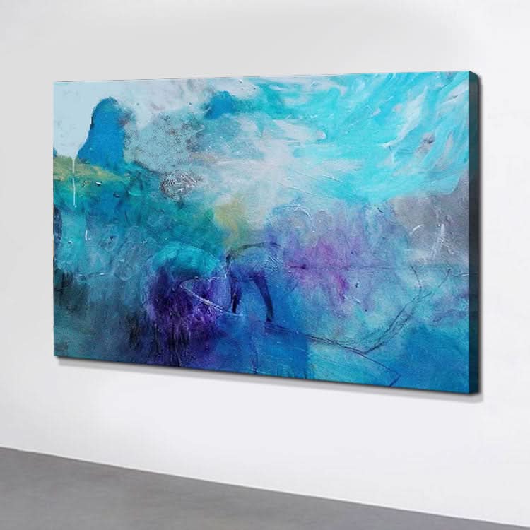 The Wolf in the forest - Handmade Canvas Oil Painting Wall Art Animals