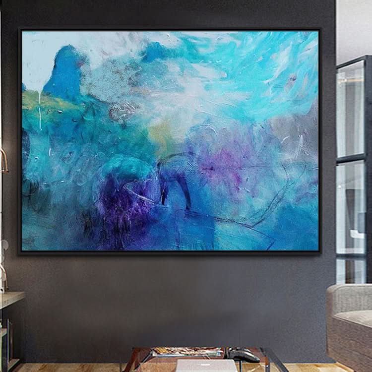 The Wolf in the forest - Handmade Canvas Oil Painting Wall Art Animals