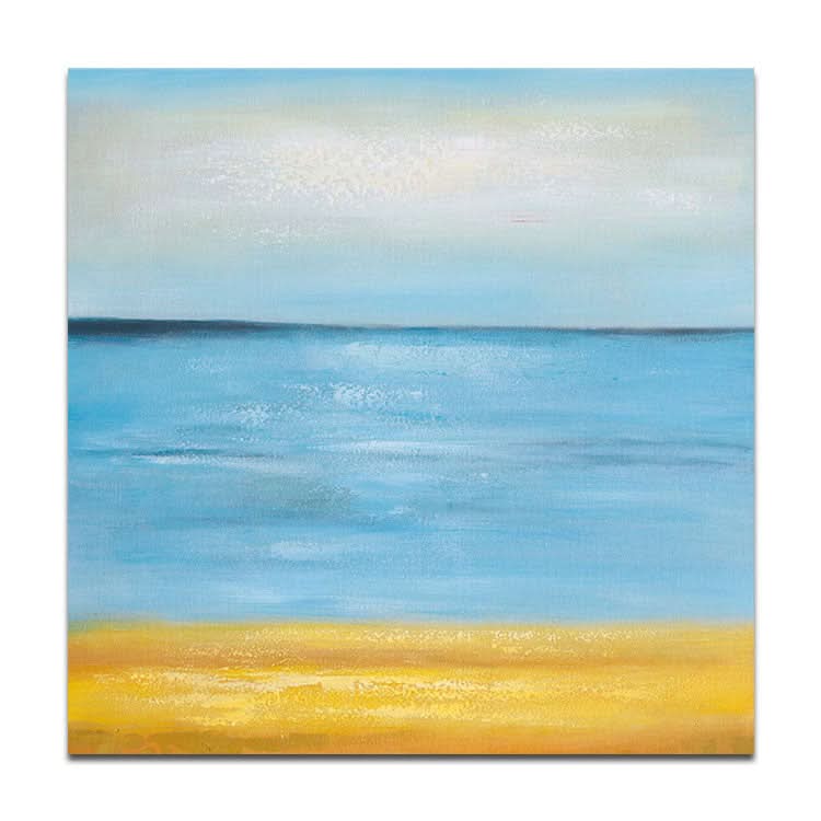 Grande peinture abstraite acrylique, peinture dorée, peinture à la feuille, peinture d'art originale | Gold Coast