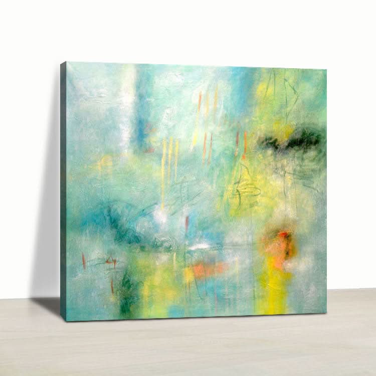 Moderne Kunstgemälde, handgemaltes Ölgemälde, übergroßes Gemälde, goldblaues Gemälde, Kunstwerk | Todesblick