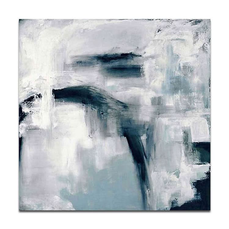 Grande peinture abstraite acrylique Peinture noire Peinture sur feuille Peinture d'art originale | Art mural nature