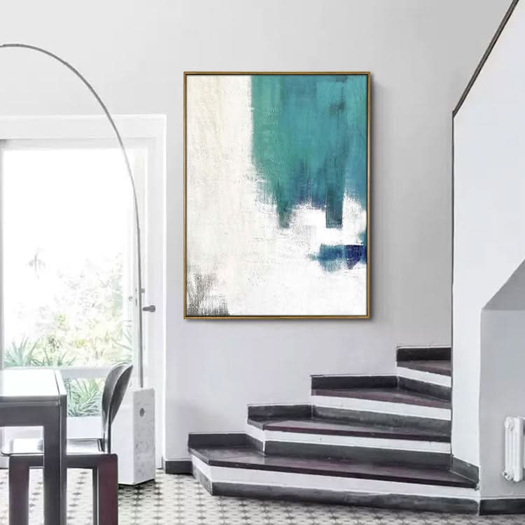 Grande toile abstraite d'art mural de peinture Art expressif Art sur toile moderne | Montagne