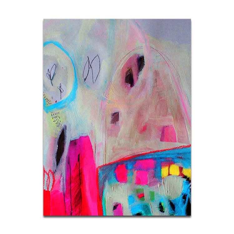 Peinture abstraite extra large, grande œuvre d'art murale, peinture originale, mémoire rose