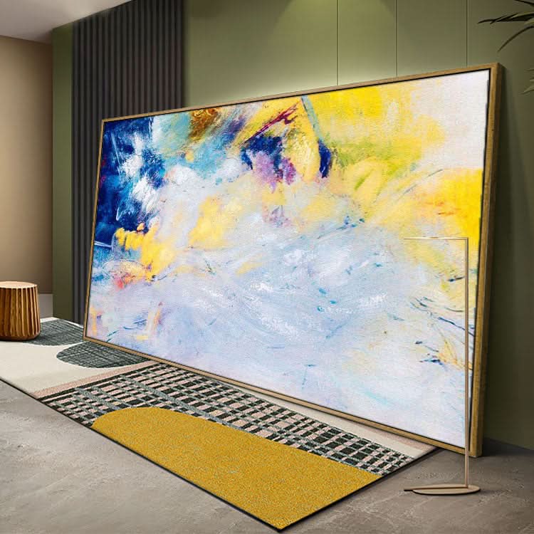 Originalgemälde der bildenden Kunst, Wandkunst für Wohnzimmer, abstrakte Leinwandkunst Original, große abstrakte Kunst