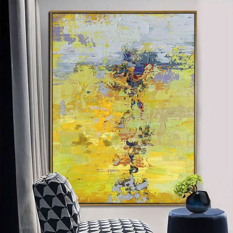 Gold foil painting,Gold wall art,Gold painting